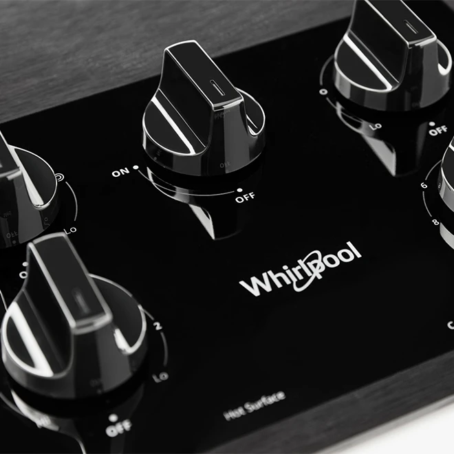 Surface De Cuisson Whirlpool à 5 Brûleurs, 36 Po, Noire 2 Surface De Cuisson Whirlpool à 5 Brûleurs, 36 Po, Noire – Image 2