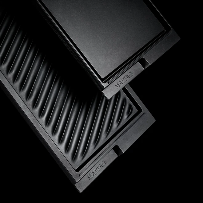 Surface De Cuisson électrique Maytag Heritage Avec Grille, 36 Po, Noire/acier Inoxydable 3 Surface De Cuisson électrique Maytag Heritage Avec Grille, 36 Po, Noire/acier Inoxydable – Image 3