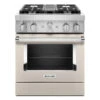 Cuisinière Biénergie Intelligente De KitchenAid, Convection Véritable Even-Heat, Lait Maté, 30 Po, 4,1 Pi³
