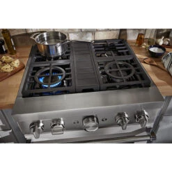 Cuisinière Biénergie Intelligente De KitchenAid, Convection Véritable Even-Heat, Lait Maté, 30 Po, 4,1 Pi³ 6 Cuisinière Biénergie Intelligente De KitchenAid, Convection Véritable Even-Heat, Lait Maté, 30 Po, 4,1 Pi³ -Appareils Électroménagers 30006414c L