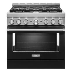 KitchenAid Cuisinière à Gaz KichenAid, Biénergie, 6 Brûleurs, Commande Vocale