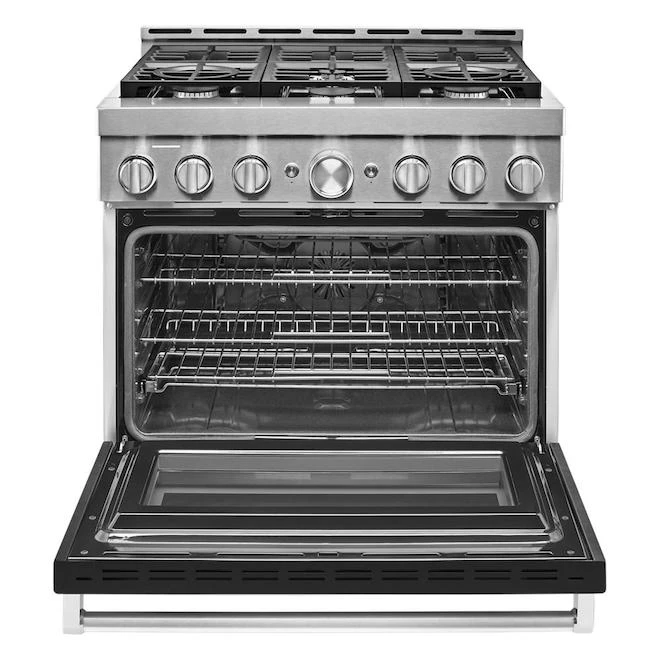 KitchenAid Cuisinière à Gaz KichenAid, Biénergie, 6 Brûleurs, Commande Vocale 2 KitchenAid Cuisinière à Gaz KichenAid, Biénergie, 6 Brûleurs, Commande Vocale – Image 2