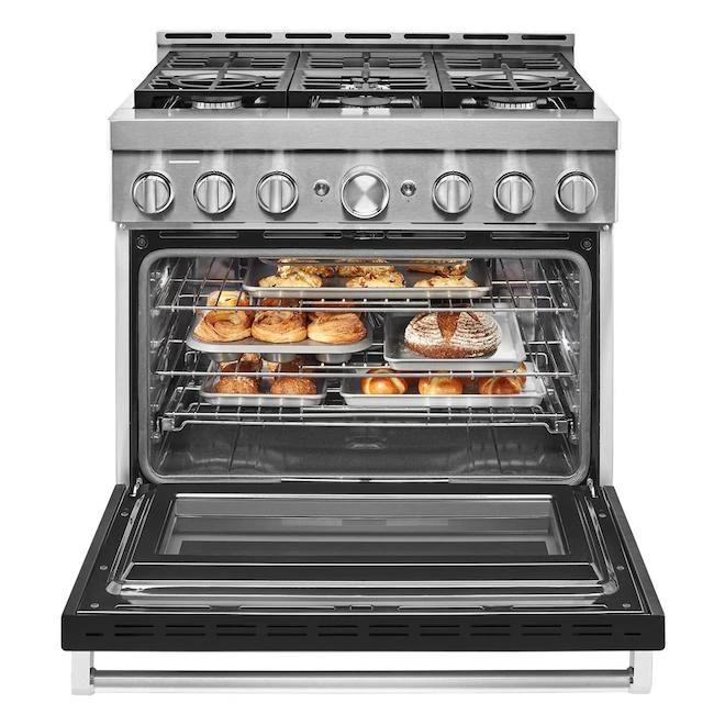 KitchenAid Cuisinière à Gaz KichenAid, Biénergie, 6 Brûleurs, Commande Vocale 3 KitchenAid Cuisinière à Gaz KichenAid, Biénergie, 6 Brûleurs, Commande Vocale – Image 3