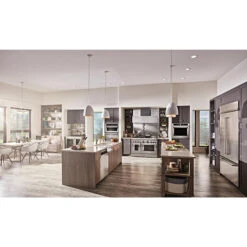 Cuisinière à Gaz KitchenAid, 6 Brûleurs, 2 Fours, 48 Po, 6,3 Pi³, Acier Inoxydable, Allumage Flame-Sensing -Appareils Électroménagers 30006449c L