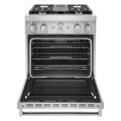 Cuisinière Biénergie KitchenAid, 4 Brûleur, 30 Po L., Acier Inoxydable -Appareils Électroménagers 30006472d L