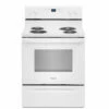Cuisinière électrique Autoportante Whirlpool, Blanche, Fonction Garde-au-chaud, 4 éléments Tubulaires