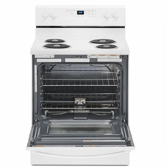 Cuisinière électrique Autoportante Whirlpool, Blanche, Fonction Garde-au-chaud, 4 éléments Tubulaires 2 Cuisinière électrique Autoportante Whirlpool, Blanche, Fonction Garde-au-chaud, 4 éléments Tubulaires – Image 2