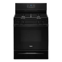 Cuisinière à Gaz Whirlpool(MC), 4 Brûleurs, 5,0 Pi³, 30po, Noir