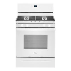 Cuisinière à Gaz Whirlpool(MC), 4 Brûleurs, 5,0 Pi³, 30po, Blanc