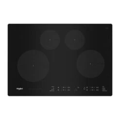 Surface De Cuisson à Induction Whirlpool Avec 4 éléments, 30 Po, Noir