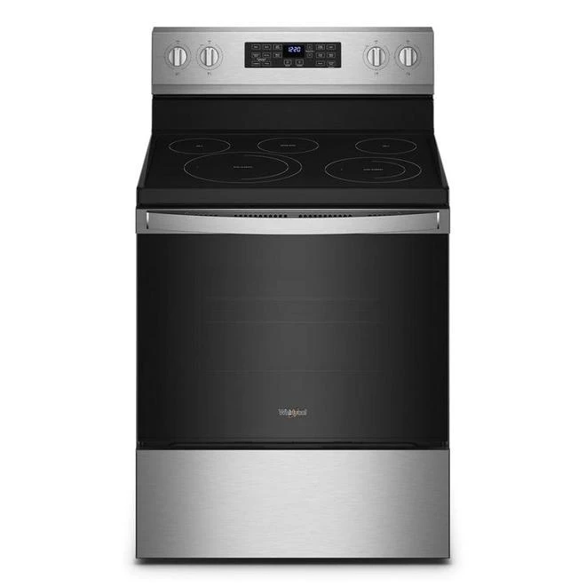 Cuisinière électrique Autonettoyante 5 En 1 Whirlpool En Vitrocéramique, Friture à Air, 5,3, Inox Résistant Empreintes 1 Cuisinière électrique Autonettoyante 5 En 1 Whirlpool En Vitrocéramique, Friture à Air, 5,3, Inox Résistant Empreintes