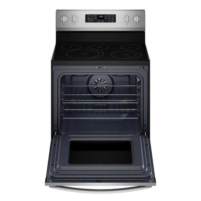 Cuisinière électrique Autonettoyante 5 En 1 Whirlpool En Vitrocéramique, Friture à Air, 5,3, Inox Résistant Empreintes 4 Cuisinière électrique Autonettoyante 5 En 1 Whirlpool En Vitrocéramique, Friture à Air, 5,3, Inox Résistant Empreintes – Image 4