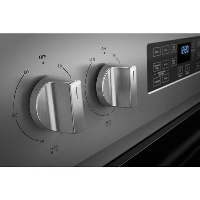 Cuisinière électrique Autonettoyante 5 En 1 Whirlpool En Vitrocéramique, Friture à Air, 5,3, Inox Résistant Empreintes 5 Cuisinière électrique Autonettoyante 5 En 1 Whirlpool En Vitrocéramique, Friture à Air, 5,3, Inox Résistant Empreintes – Image 5