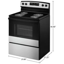 Cuisinière électrique Amana 30 Po Avec Fonction Bake Assist, Acier Inoxydable 7 Cuisinière électrique Amana 30 Po Avec Fonction Bake Assist, Acier Inoxydable -Appareils Électroménagers 30006764c L