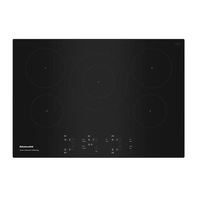 Surface De Cuisson KitchenAid, 5 éléments, Noir (commun: 30 Po; Réel: 29,56 Po) 1 Surface De Cuisson KitchenAid, 5 éléments, Noir (commun: 30 Po; Réel: 29,56 Po)