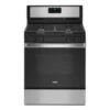 Cuisinière à Gaz Autoportante Whirlpool, Fini Noir, 5 Pi³