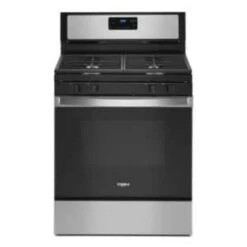 Cuisinière à Gaz Autoportante Whirlpool, Fini Noir, 5 Pi³