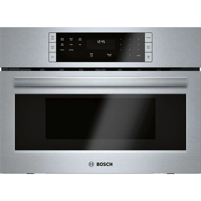 Four à Micro-ondes Encastré Bosch, Série 500, 950 W, 27", Inox 1 Four à Micro-ondes Encastré Bosch, Série 500, 950 W, 27", Inox