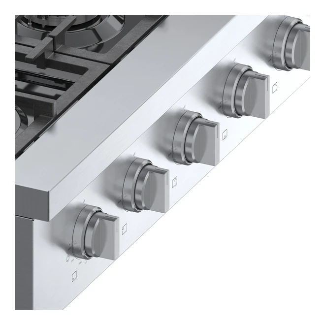 Surface De Cuisson à Gaz Bosch, 18 000 BTU, 6 Brûleurs, 36 Po, Acier Inoxydable 4 Surface De Cuisson à Gaz Bosch, 18 000 BTU, 6 Brûleurs, 36 Po, Acier Inoxydable – Image 4