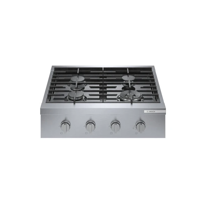 Surface De Cuisson à Gaz Bosch, 18 000 BTU, 4 Brûleurs, 30 Po, Acier Inoxydable 1 Surface De Cuisson à Gaz Bosch, 18 000 BTU, 4 Brûleurs, 30 Po, Acier Inoxydable