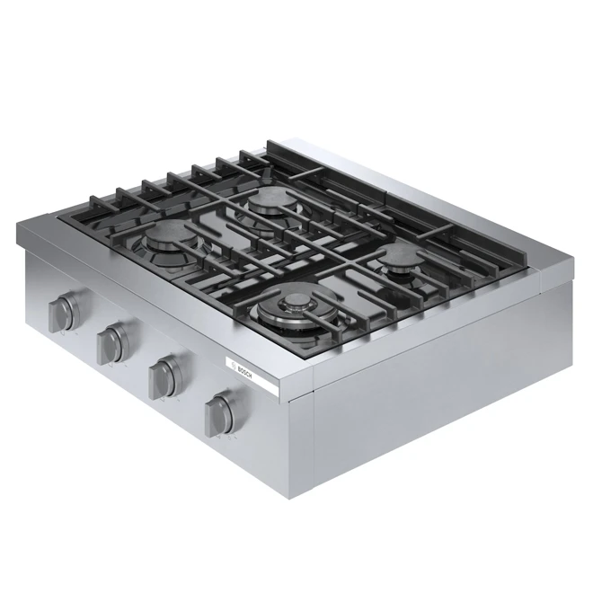 Surface De Cuisson à Gaz Bosch, 18 000 BTU, 4 Brûleurs, 30 Po, Acier Inoxydable 3 Surface De Cuisson à Gaz Bosch, 18 000 BTU, 4 Brûleurs, 30 Po, Acier Inoxydable – Image 3