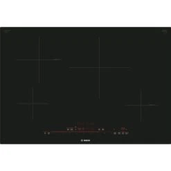 Surface De Cuisson éléctrique à Induction Serie 800 De Bosch, 4 éléments De Cuisson, 30 Po L. X 20 Po P., Noir