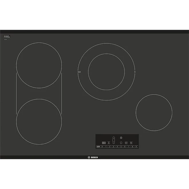 Surface De Cuisson électrique Avec 4 éléments Radiants Série 800 De Bosch, 30 Po L. X 20 Po P., Noir 1 Surface De Cuisson électrique Avec 4 éléments Radiants Série 800 De Bosch, 30 Po L. X 20 Po P., Noir