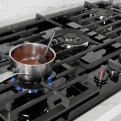 Surface De Cuisson à Gaz Noire à 5 Brûleurs Bosch, Gamme 800, 36 Po 9 Surface De Cuisson à Gaz Noire à 5 Brûleurs Bosch, Gamme 800, 36 Po -Appareils Électroménagers 30855321e L