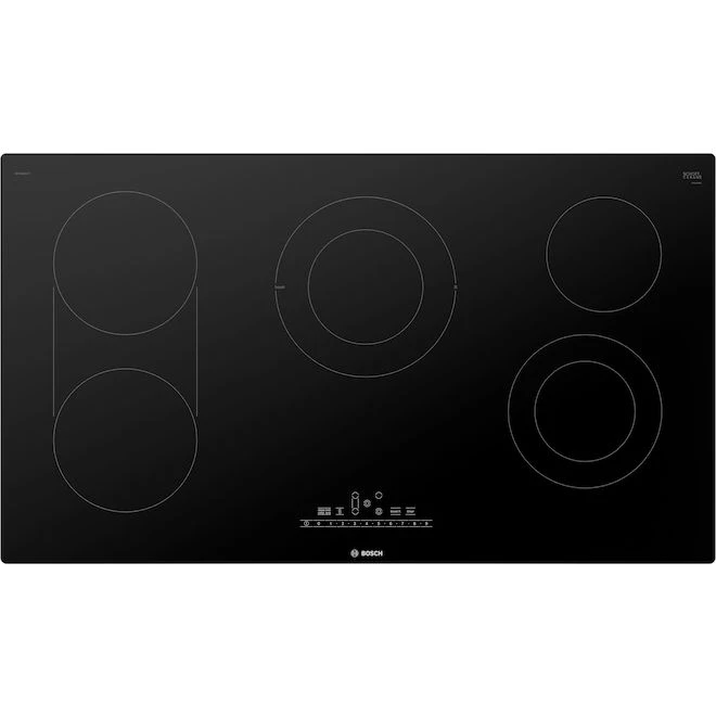 Surface De Cuisson à Induction De 36 Po Série 800 De Bosch, 5 élements, Noir 1 Surface De Cuisson à Induction De 36 Po Série 800 De Bosch, 5 élements, Noir