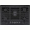 Surface De Cuisson Au Gaz De 30 Po Série 800 De Bosch, 5 Brûleurs, Porcelaine Noire