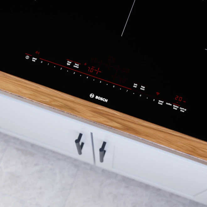 Surface De Cuisson à Induction De 36 Po Série 800 De Bosch, 5 élements, Noir 2 Surface De Cuisson à Induction De 36 Po Série 800 De Bosch, 5 élements, Noir – Image 2