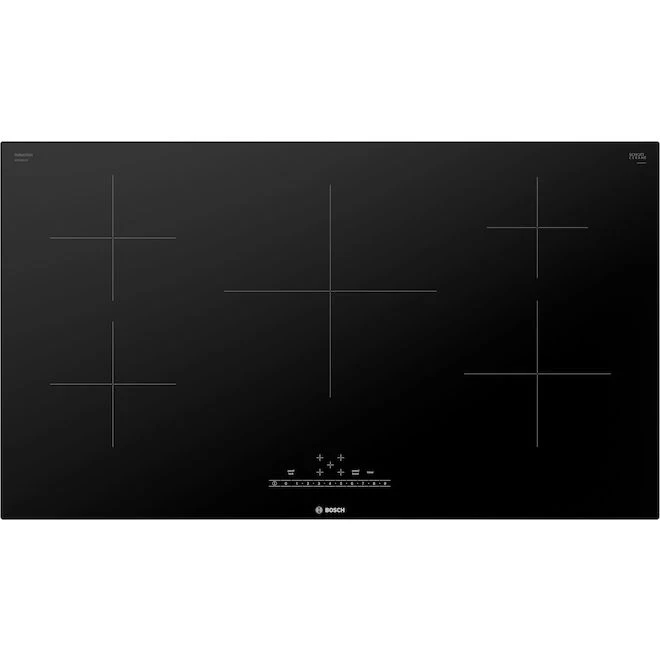 Surface De Cuisson à Induction De 36 Po Série 500 De Bosch, 5 élements, Noir 1 Surface De Cuisson à Induction De 36 Po Série 500 De Bosch, 5 élements, Noir