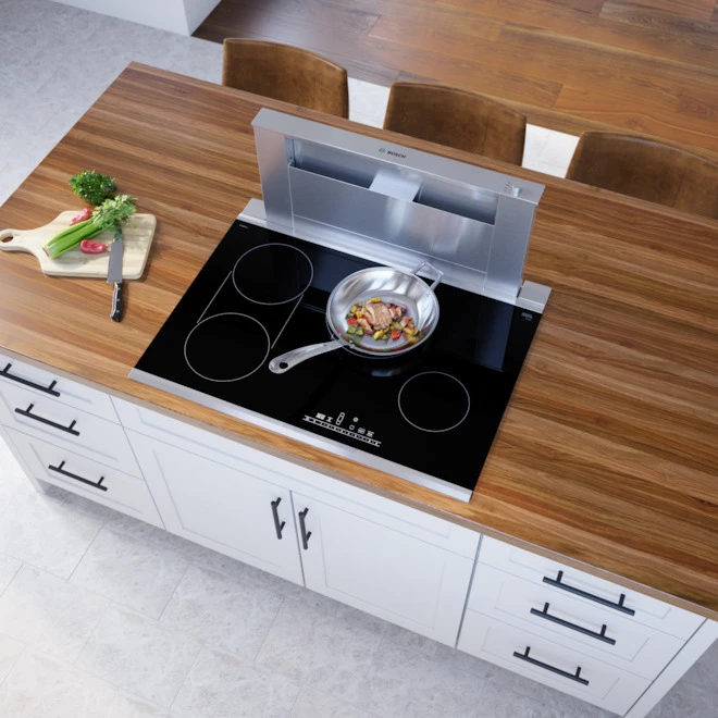 Surface De Cuisson électrique De 30 Po Série 800 De Bosch, 4 élements, Noir/acier Inoxydable 5 Surface De Cuisson électrique De 30 Po Série 800 De Bosch, 4 élements, Noir/acier Inoxydable – Image 5