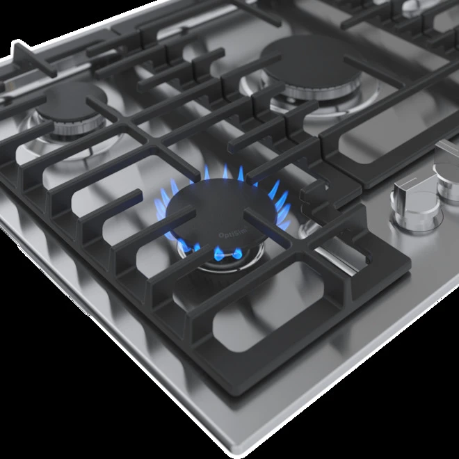 Surface De Cuisson Au Gaz De 30 Po Série 500 De Bosch, 5 Brûleurs, Acier Inoxydable 3 Surface De Cuisson Au Gaz De 30 Po Série 500 De Bosch, 5 Brûleurs, Acier Inoxydable – Image 3