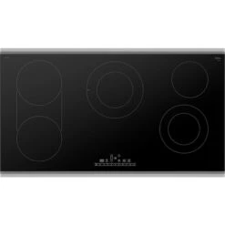 Surface De Cuisson électrique De 36 Po Série 800 De Bosch, 5 élements, Noir/acier Inoxydable