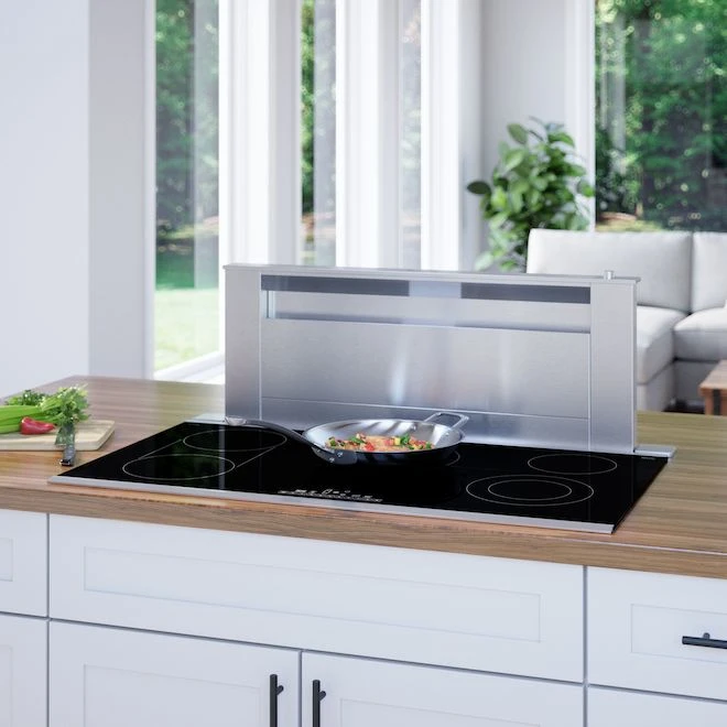 Surface De Cuisson électrique De 36 Po Série 800 De Bosch, 5 élements, Noir/acier Inoxydable 4 Surface De Cuisson électrique De 36 Po Série 800 De Bosch, 5 élements, Noir/acier Inoxydable – Image 4