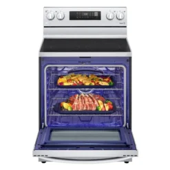 Cuisinière électrique De 30 Po LG, Friture à Air Chaud, EasyClean, Technologie UltraHeat, 6,3 Pi³, Acier Inoxydable -Appareils Électroménagers 30895264d L