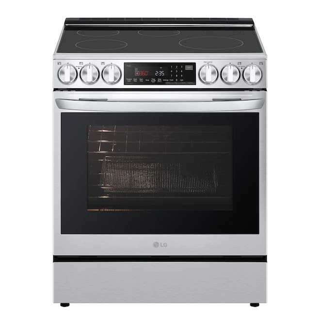 Cuisinière à Induction 6,3 Pi³ LG, InstaView, Friture à L'air, Cuisine Sous-vide à L'air, Acier Inoxydable 1 Cuisinière à Induction 6,3 Pi³ LG, InstaView, Friture à L'air, Cuisine Sous-vide à L'air, Acier Inoxydable