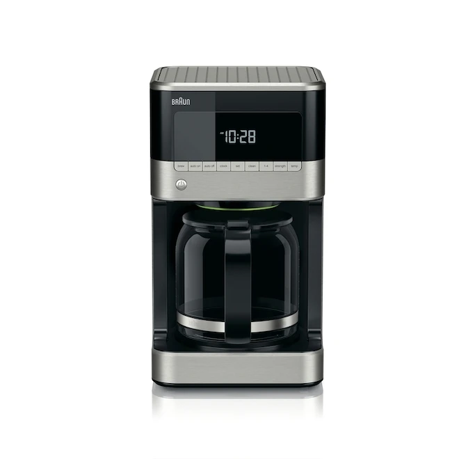 Cafetière Brewsense Par Braun De 12 Tasse Avec Carafe En Verre (acier Inoxydable / Noir) 1 Cafetière Brewsense Par Braun De 12 Tasse Avec Carafe En Verre (acier Inoxydable / Noir)