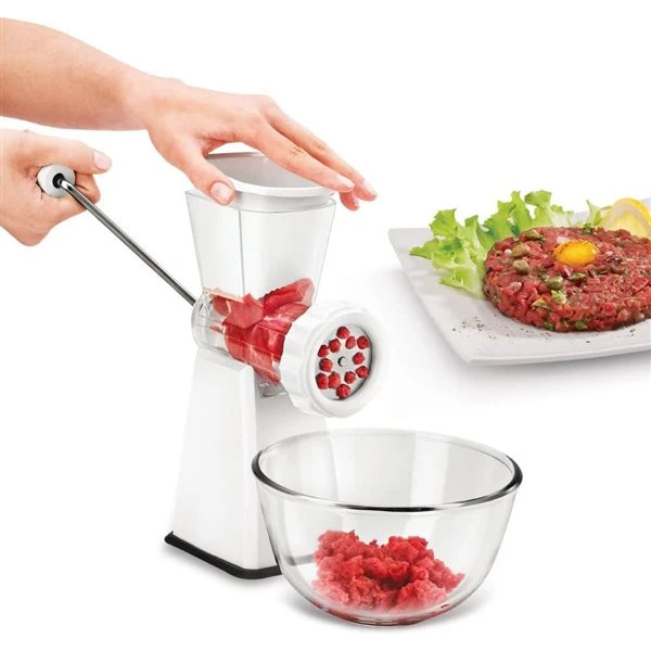 Hachoir à Viande Manuel Metaltex, Blanc 4 Hachoir à Viande Manuel Metaltex, Blanc – Image 4