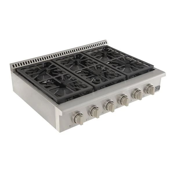 Cuisinière Avec Brûleurs Scellés KUCHT, Gaz Propane, 36 Po, Boutons Argentés Classiques 3 Cuisinière Avec Brûleurs Scellés KUCHT, Gaz Propane, 36 Po, Boutons Argentés Classiques – Image 3