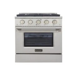 Cuisinière Professionnelle KUCHT Au Gaz Naturel Avec Four à Convection, 30 Po