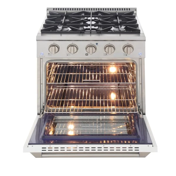 Cuisinière Au Gaz Naturel KUCHT Avec Four à Convection Et Porte Blanche, 30 Po 2 Cuisinière Au Gaz Naturel KUCHT Avec Four à Convection Et Porte Blanche, 30 Po – Image 2