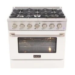 Cuisinière Au Gaz Naturel KUCHT Avec Four à Convection Et Porte Blanche, 36 Po 8 Cuisinière Au Gaz Naturel KUCHT Avec Four à Convection Et Porte Blanche, 36 Po -Appareils Électroménagers 330739894 AlternateImage3 l