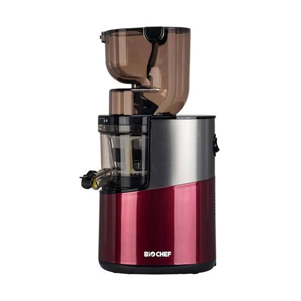 Extracteur De Jus Vertical Atlas Pro De BioChef, Pressage à Froid, 200 Oz, 300 Watts, Rouge 1 Extracteur De Jus Vertical Atlas Pro De BioChef, Pressage à Froid, 200 Oz, 300 Watts, Rouge