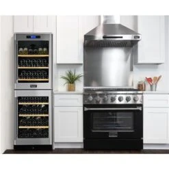 Cuisinière Au Gaz Autoportante De 36 po Par KUCHT Avec 6 brûleurs, Four à Convection De 5,2 pi³ Et Porte Noire -Appareils Électroménagers 330860149 AlternateImage1 l