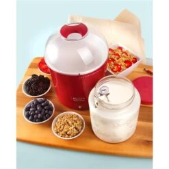 Yogourtière Euro Cuisine Pour Yogourt Et Yogourt Grec, Rouge -Appareils Électroménagers 330879718 AlternateImage3 l