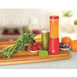 Mélangeur De 10 oz Avec Mode à Impulsion Euro Cuisine, 150 W, Rouge 9 Mélangeur De 10 oz Avec Mode à Impulsion Euro Cuisine, 150 W, Rouge -Appareils Électroménagers 330879722 AlternateImage4 l