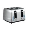 Grille-pain Select Par Brentwood à 4 Tranches De 1500 W Avec Fentes Extra Larges, Argent