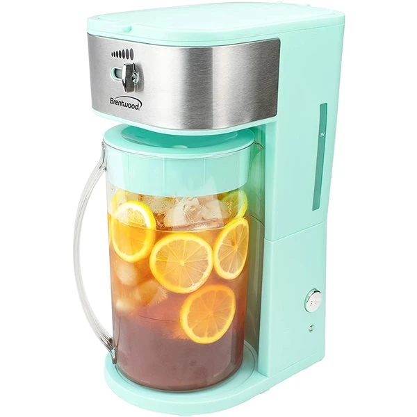 Machine à Café Et Thé Glacé Brentwood, Capacité De 8 Tasses, Bleu 1 Machine à Café Et Thé Glacé Brentwood, Capacité De 8 Tasses, Bleu